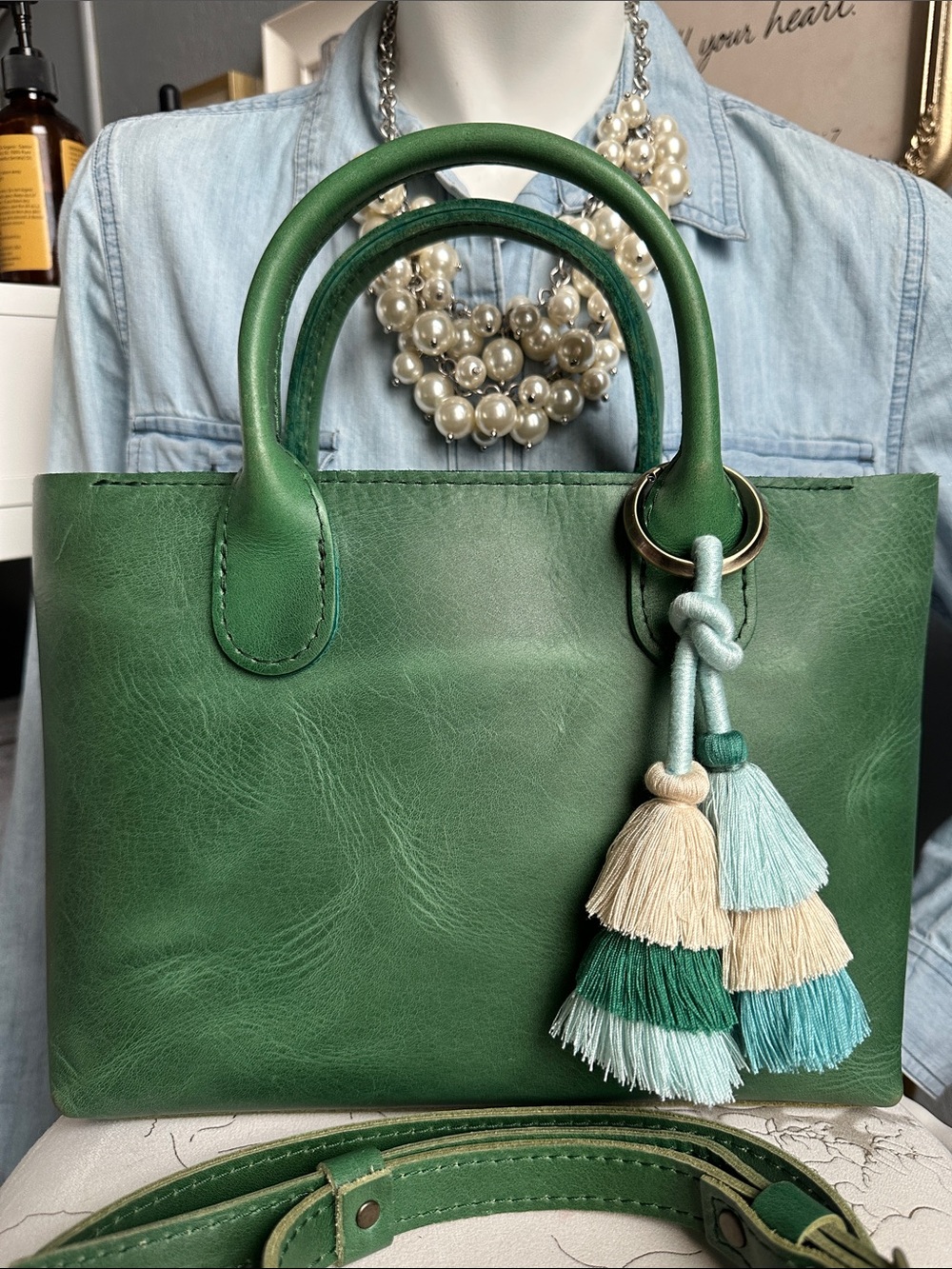 PLG Large Raindrop zipper cowboy 🤠 mint 💚